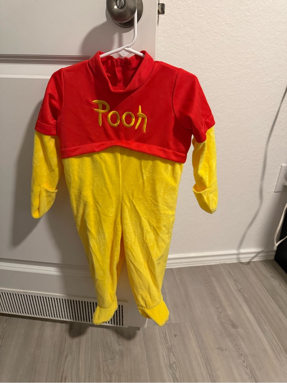 Winnie the Pooh Red & Yellow Kids One-Piece Romper